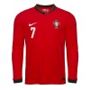 Portugal Ronaldo 7 Hjemme 2025 - Herre Langermet Fotballdrakt